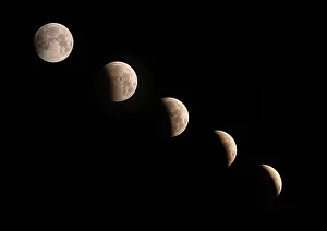 Moon: Phases of the Lunar Eclipse, 2021, New Mexico