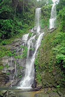 Falling: Philippines, Tabinay, waterfall in jungle