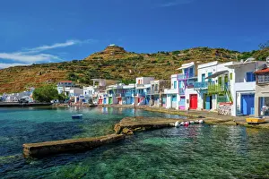 Whitewashed: Picturesque Greek fishing village with white houses