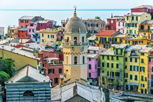 Window: Picturesque town of Vernazza, in the province of
