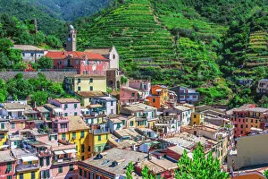 Window: Picturesque town of Vernazza, in the province of
