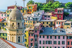 Window: Picturesque town of Vernazza, in the province of