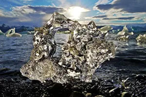 Piece: Piece of ice in the glacier lagoon, Jnkulsarlon