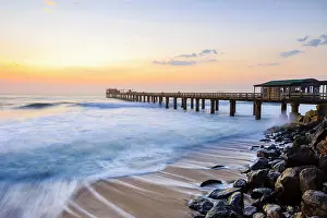Swakopmund: Pier at sunset, Swakopmund, Erongo region, Namibia