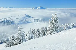 Foothills: Pilatus, view Rigi Kulm, Switzerland, Europe