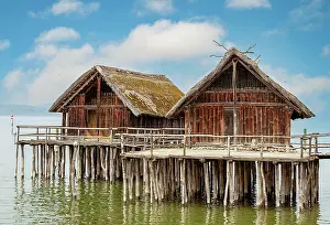 Pile: The pile village in Unteruhldingen on Lake Constance
