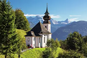 Maria: Pilgrimage Church Maria Gern, Watzmann, Berchtesgadener