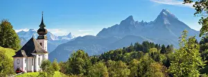 Maria: Pilgrimage Church Maria Gern, Watzmann, Berchtesgadener