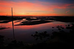 Pilgrim: Pilgrim's Way - tidal causeway to Holy Island at dawn