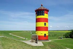 Dike: Pilsum lighthouse, Pilsum, Krummhnrn, East Frisia