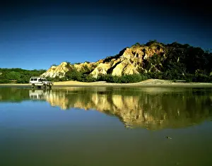 Vehciles: The Pinnacles - with 4WD vehicle and reflection