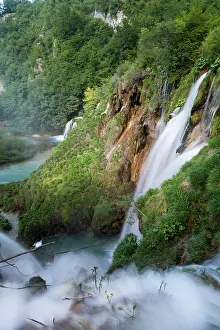 Falling: The Plitvice Lakes in the National Park