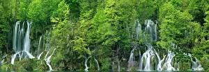 Plitvice: Plitvice Lakes - panoramic view of waterfalls and