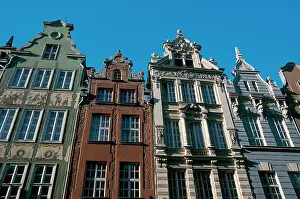 Housing: POLAND. GDANSK. Buildings in the historic