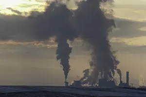 Stacks: Pollution from Agricultural Processing Plant