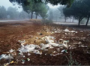 Littering: POLLUTION - Littering in tourist area