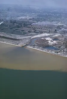 Factory: Pollution from Steel Mill, Lake Erie
