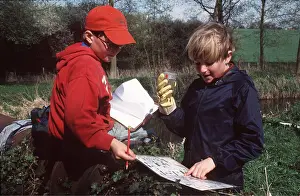 Hobbies: POND DIPPING - Boys identifying the catch