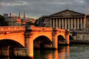 Piles: Pont de la Concorde bridge, Paris, Ile-de-France