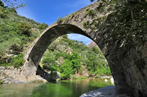 Ponte: Ponte a Zaglia over the river Ota in the Spelunca