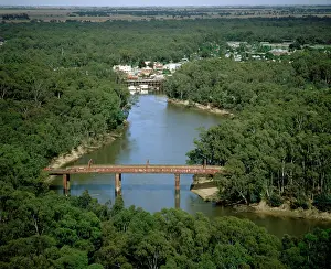 Echuca: Port of Echuca on Murray River, northeastern Victoria