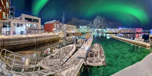 Austvgy: Port of Svolvaer Lofoten Norway