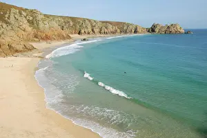 Porthcurno: Porthcurno Beach, Pedn Vounder Beach, South Coast