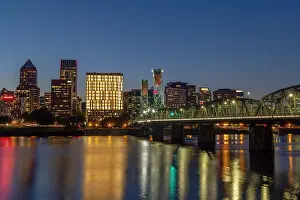 Bridge: Portland skyline from the eastside of the Willamette River
