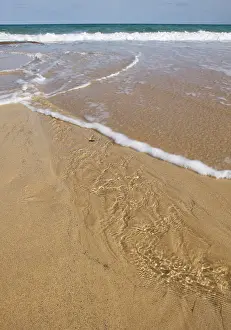 Santo: Porto Santo Island's beach - Water on a sand beach