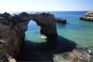 Arches: PORTUGAL - Coastal bridge - erosion of sedimentary