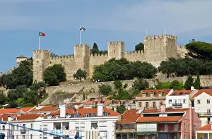 Hilltop: Portugal, Lisbon. The Castelo de Sao Jorge