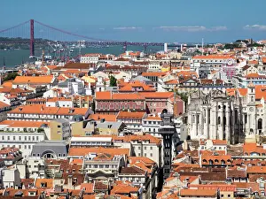 Julie: Portugal, Lisbon. A view of Lisbon with the Santa