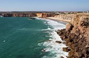 Praia: Portugal, Sagres. Praia do Tonel on the
