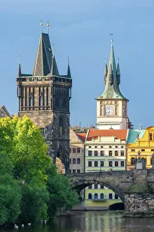 Haseltine: Prague, Czech Republic. Charles bridge and bridge tower