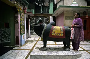 Sculptures: Prayer to Nandi Mandi Himachal Pradesh India