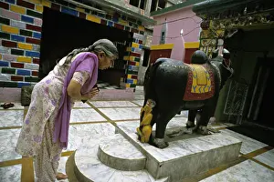 Sculptures: Prayer to Nandi Mandi Himachal Pradesh India