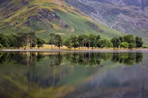 Features: Pre-dawn reflections on Buttermere Lake, Cumbria