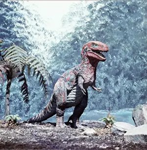 Prehistoric reconstruction - Tyrannosaurus Rex, 50 ft. long