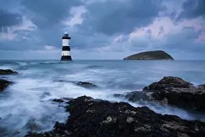 Jake Stephen: Puffin Island and lighthouse Winter