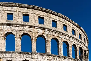 Dalmatia: Pula, Croatia - 27 October, 2021: view of the Pula