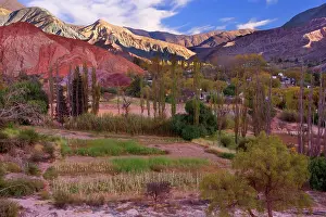 Purmamarca: Purmamarca - primitive farming by indigenous Quechua