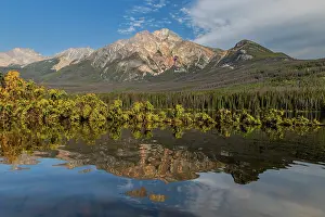 Alberta: Pyramid Mountain and Pyramid Lake, Jasper National Park