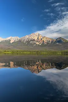 Alberta: Pyramid Mountain and Pyramid Lake, Jasper National Park