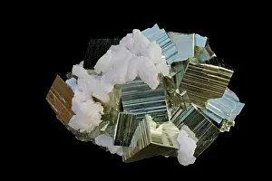 Jose: Pyrite (FeS2) (Iron sulfide) / 'Fool's Gold' - and Quartz