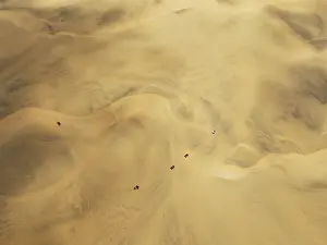 Dune: Quad bikes in the dunes of the Namib Desert in the vicinity of the coastal town of Swakopmund