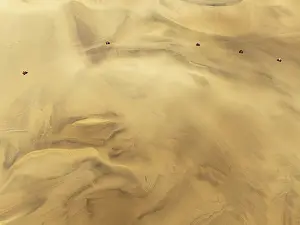 Dune: Quad bikes in the dunes of the Namib Desert in the vicinity of the coastal town of Swakopmund