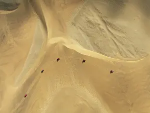 Dune: Quad bikes in the dunes of the Namib Desert in the vicinity of the coastal town of Swakopmund