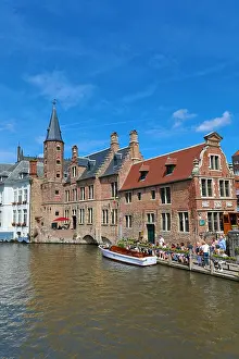 Canals: Quay of the Rosary or Rozenhoedkaai, Bruges, Belgium