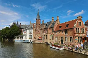 Canals: Quay of the Rosary or Rozenhoedkaai, Bruges, Belgium