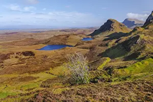 Trotternish: Quiraing - view from the mountain of Quiraing over